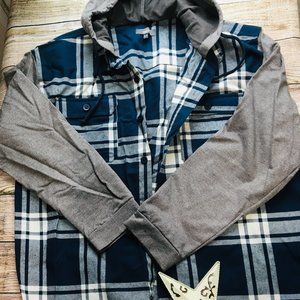 Men's Flannel Work hoodie size XL - Z-09